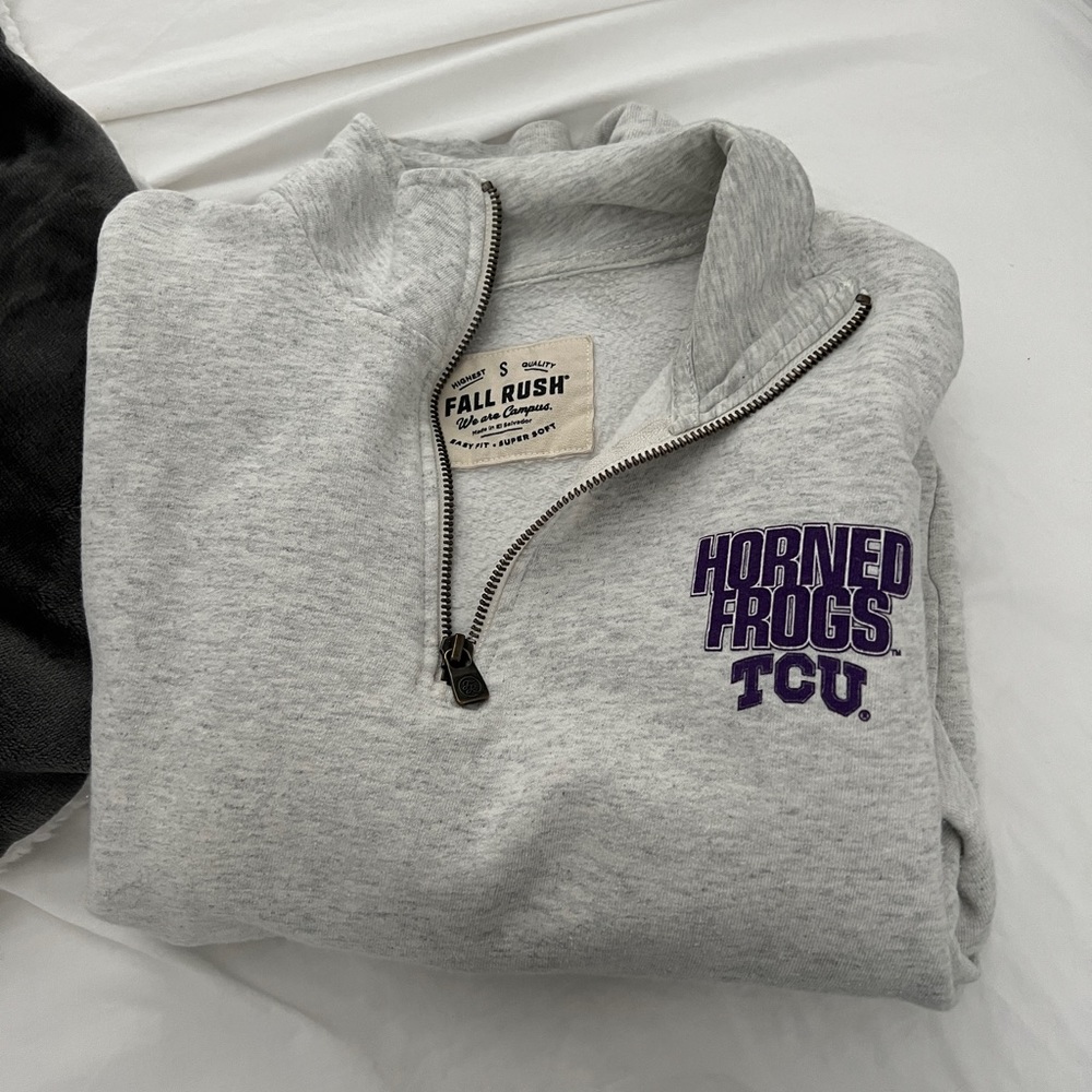 TCU quarterzip